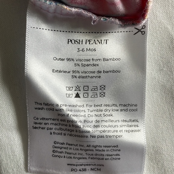 POSH PEANUT PRISCILLA TIERED ROMPER 3-6 Months - Picture 6 of 7